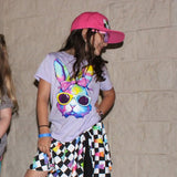 Neon Bunny (Bow)  Tees (Infant to Adult)