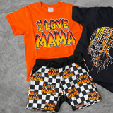 I love Mama Flames Tees  (Baby, Kids, Adult)