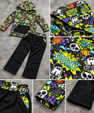(Bamboo)  TRIPP Baggy Pant & Hoodie, Cosmic Ghost