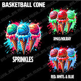 Basketball Cone Drip (Hoodies, Tees & Long Sleeves)