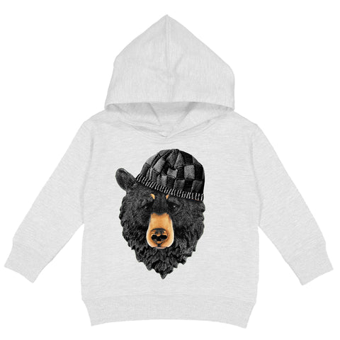 Bear Hoodie, White (Toddler, Youth, Adult)