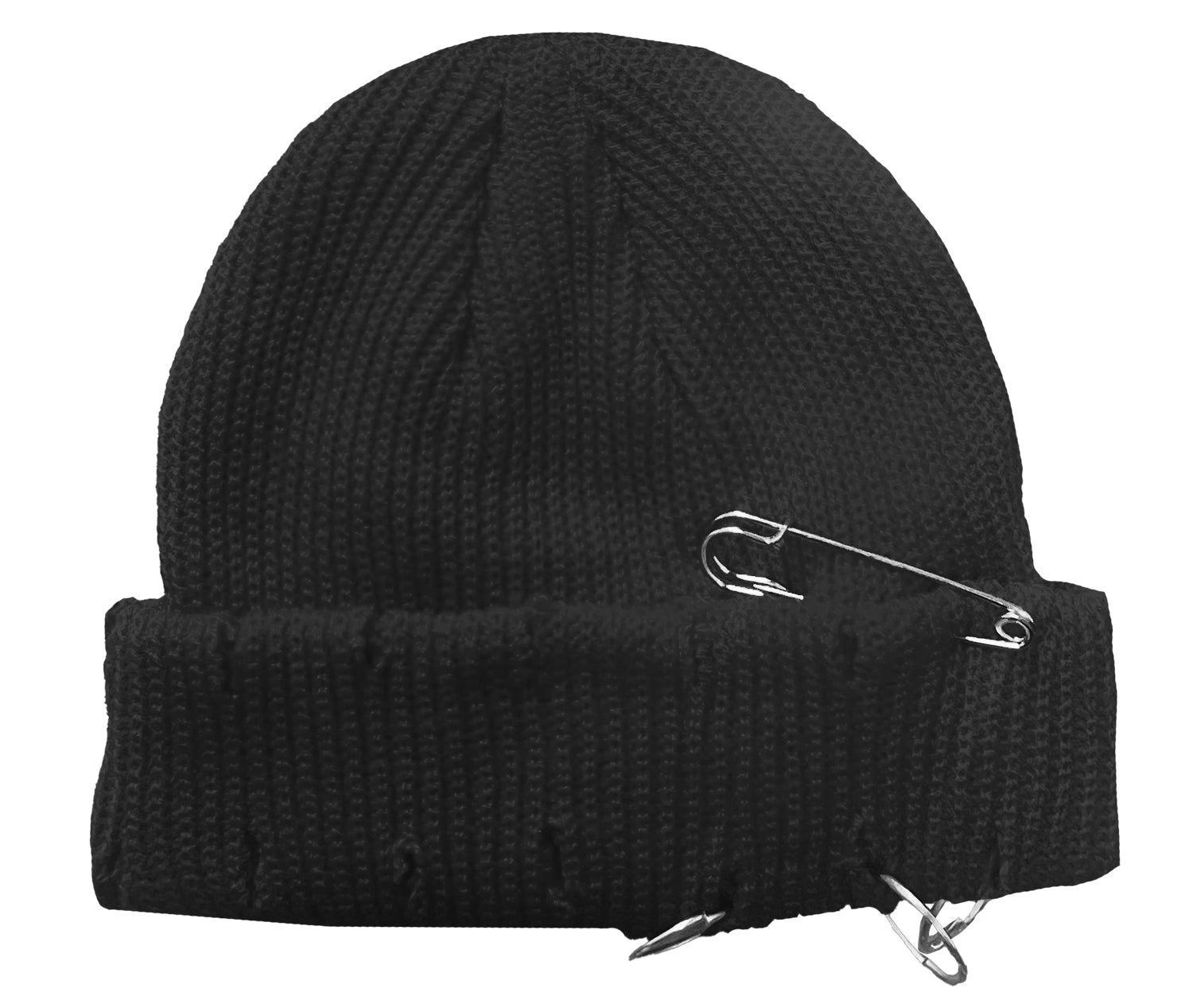 帽子 KUIN l ring punk beanie Winter Gothic Hat 2 Pieces Unisex Goth Beanie Rivet Rock Punk Hat