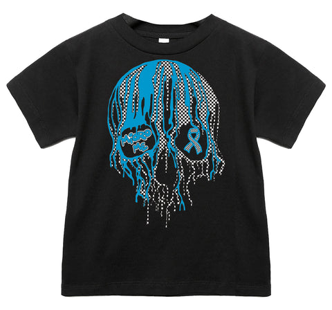 Blue Drip Skull Tee or LS (Infant, Toddler, Youth, Adult)