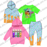 *WAITLIST* (MILK SILK)  Ice Cream Drips JOGGERS, 3 colors