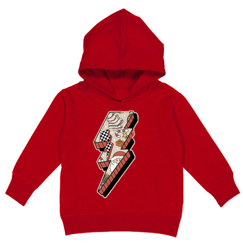 Bolt Hoodie, Red (Toddler, Youth, Adult)