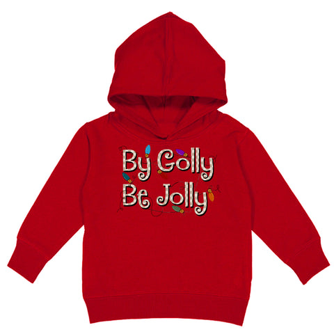 By Golly Be Jolly Hoodie, Red  (Toddler, Youth, Adult)