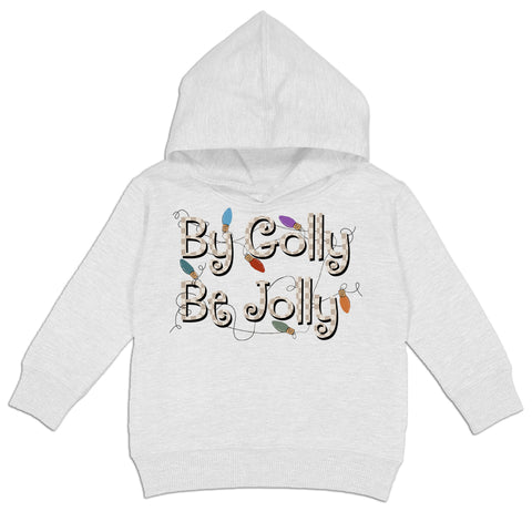 By Golly Be Jolly Hoodie, Wht (Toddler, Youth, Adult)