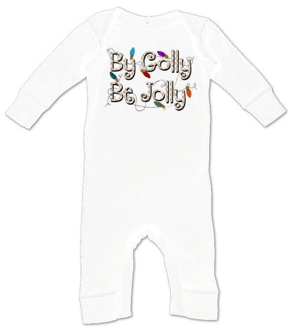 By Golly Be Jolly Romper, White (Infant)