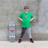 Skelly Xmas Skater Tee, GREEN (Infant, Toddler, Youth, Adult)