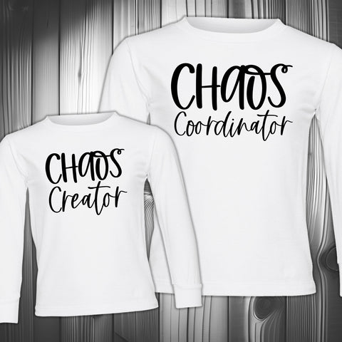 Chaos Creator/Coordinator LONG Sleeve (Toddler, Youth, Adult)