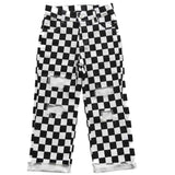 RTS-Checker Denim Pants, Black & White