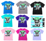 Easter Highland Cow (green version) Tees (Infant to Adult)