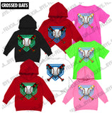 Crossed Bats (Hoodies, Tees & Long Sleeves)