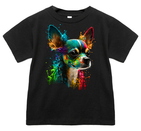Chihuahua Drip Tee or Tank, Black  (Infant, Toddler, Youth, Adult