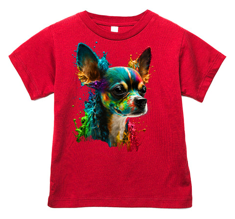 Chihuahua Drip Tee or Tank, Red (Infant, Toddler, Youth, Adult