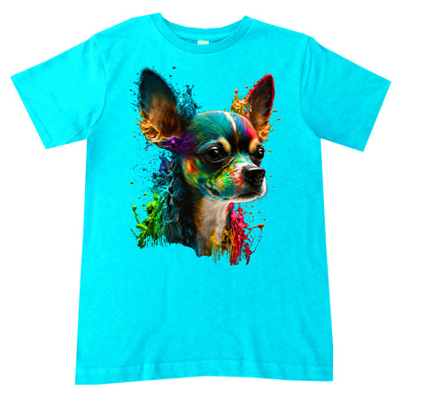 Chihuahua Drip Tee or Tank, Tahiti (Infant, Toddler, Youth, Adult