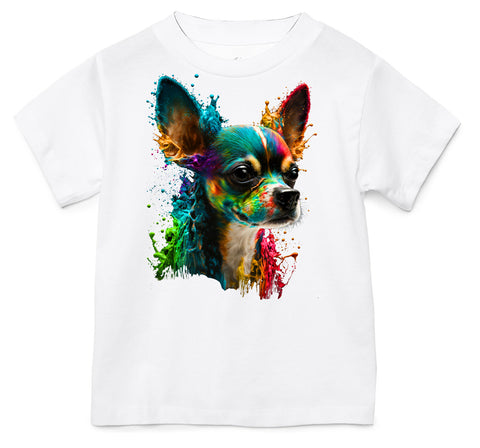 Chihuahua Drip Tee or Tank, White  (Infant, Toddler, Youth, Adult