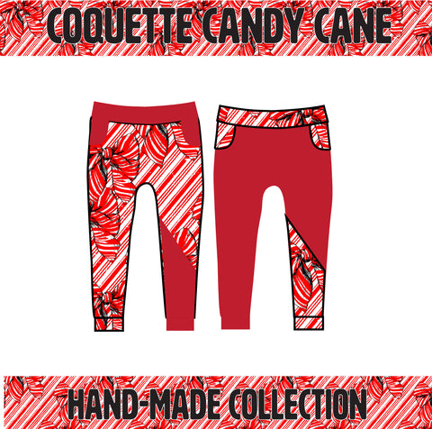 MTO-Kyson Joggers, Coquette Candy Cane