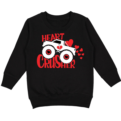 Crusher Crew Sweatshirt, Black (Toddler, Youth, Adult)
