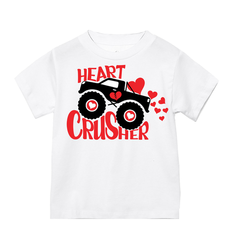 Crusher Tee,White (Infant, Toddler, Youth, Adult)