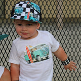 Retro Surf Bus Tee, White  (Infant, Toddler, Youth, Adult)