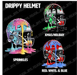 Drippy Helmet (Hoodies, Tees & Long Sleeves)