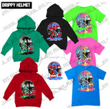 Drippy Helmet (Hoodies, Tees & Long Sleeves)