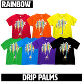 Rainbow Palm Drip Tees  (Baby, Kids, Adult)