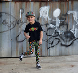 Spooky  Skulls Tee, Black  (Infant, Toddler, Youth, Adult)