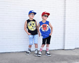 *Happy Skull Tank, Black  (Infant, Toddler, Youth, Adult)