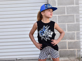 V Logo Tee or Tank, Black  (Infant, Toddler, Youth, Adult)