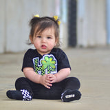 STP LOVE Clover Tee, Black (Infant to Adult)