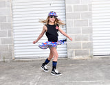 MTO-Artie Skater Skirt, Distressed Stars