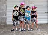 Neon Skateboards Tank, Black  (Infant, Toddler, Youth, Adult)