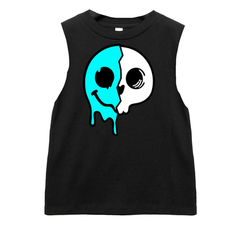 Drip Happy Skull Tank, Black  (Infant, Toddler, Youth, Adult)