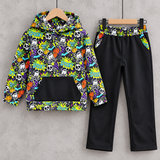 (Bamboo)  TRIPP Baggy Pant & Hoodie, Cosmic Ghost