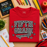 FIFTH GRADE Composition SKATE Tee (Multiple Options)