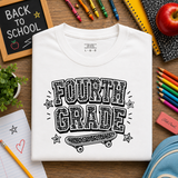 FOURTH GRADE Composition SKATE Tee (Multiple Options)