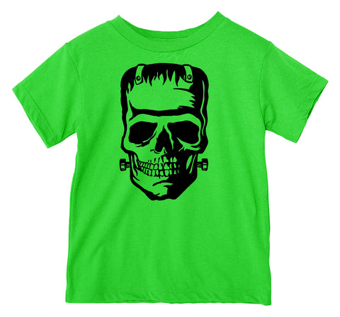 Frank Skull Tee, Green  (Infant, Toddler, Youth, Adult)