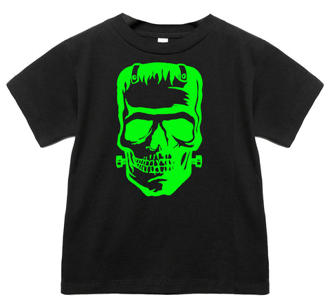 Frank Skull Tee, Black  (Infant, Toddler, Youth, Adult)