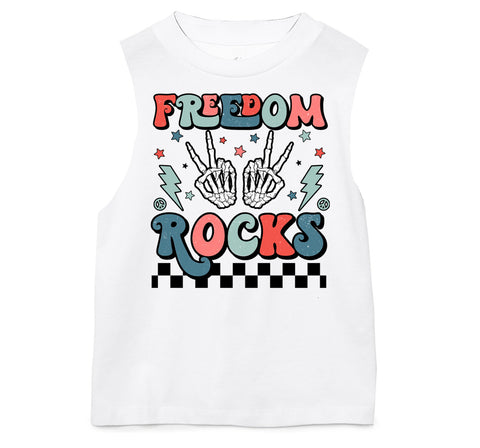 Freedom Rocks Tank, White (Infant, Toddler, Youth, Adult)