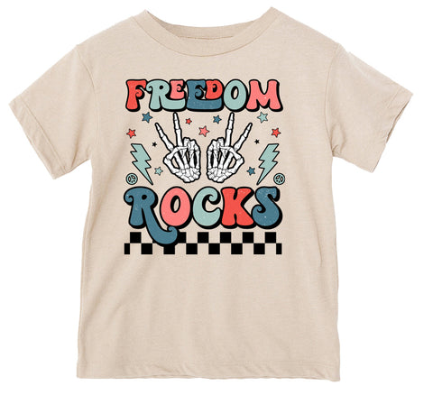 Freedom Rocks Tee, Natural  (Infant, Toddler, Youth, Adult)