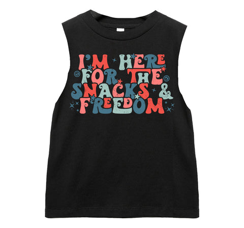 Snacks & Freedom Tank, Royal (Infant, Toddler, Youth, Adult)