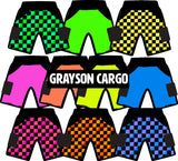 MTO-GRAYSON Cargo Shorts, Neon Ombre  (Multiple Options)