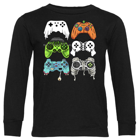 Halloween Gamers Long Sleeve, Black (Infant, Toddler, Youth, Adult)