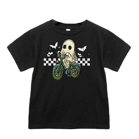 Ghost Biking Tee, Black (Infant, Toddler, Youth, Adult)