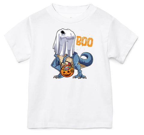 Ghost Dino Tee,  Whtie (Infant, Toddler, Youth, Adult)