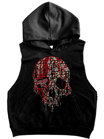 Ginger Dead Drip Skull Hoodie Muscle Tank, Black  (Toddler, Youth, Adult)