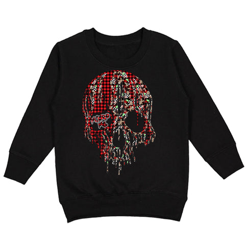 Ginger Drip Skull Sweatshirt, Black  (Toddler, Youth, Adult)