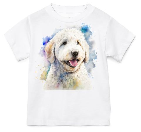Golden Doodle White Tee, Multiple Colors  (Infant, Toddler, Youth, Adult